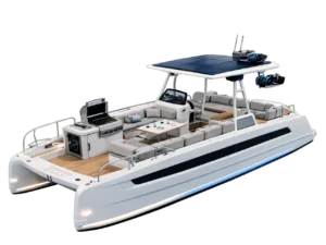 modern electric catamaran leisure boat