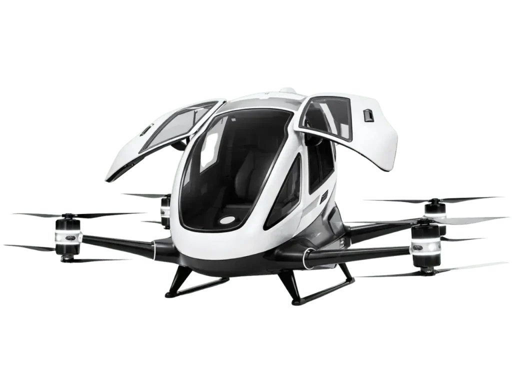 futuristic personal air taxi aircraft