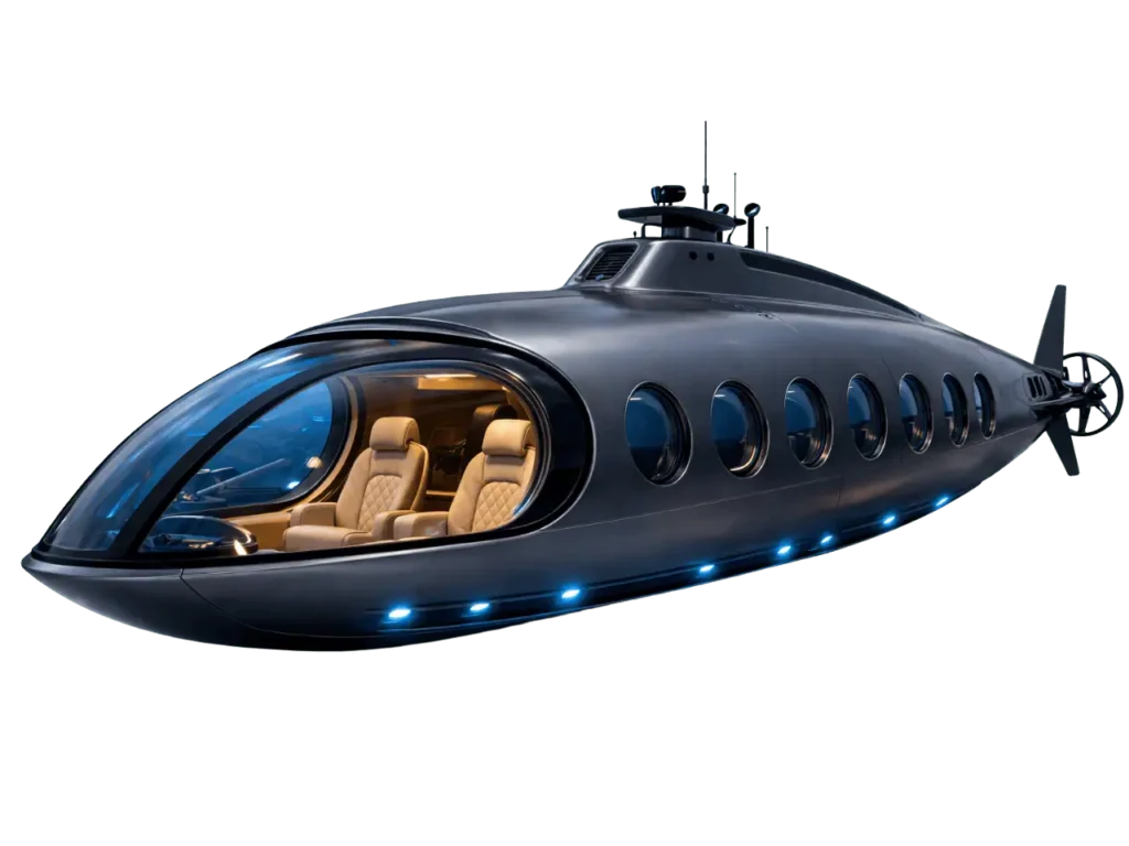 private luxury submarine for underwater exploration